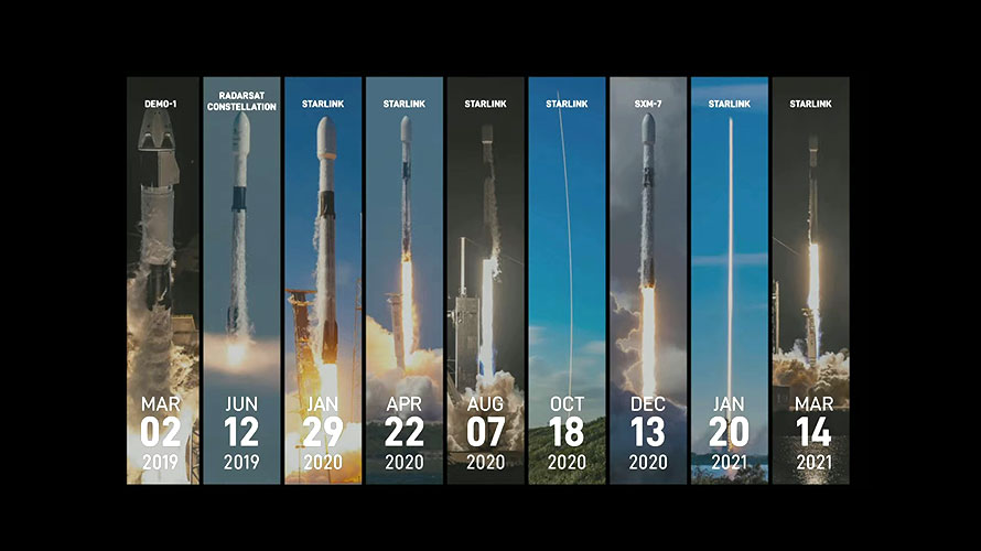 Falcon 9 re-flights