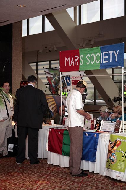 The Mars Society information booth at the International Space Development Conference  