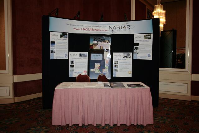The NASTAR booth at the International Space Development Conference  
