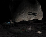 2008 space art contest Mining Settlement on 90 Antiope