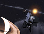 2009 Space Settlement Art Contest Space Colony in Saturn Orbit Leticia Dominguez