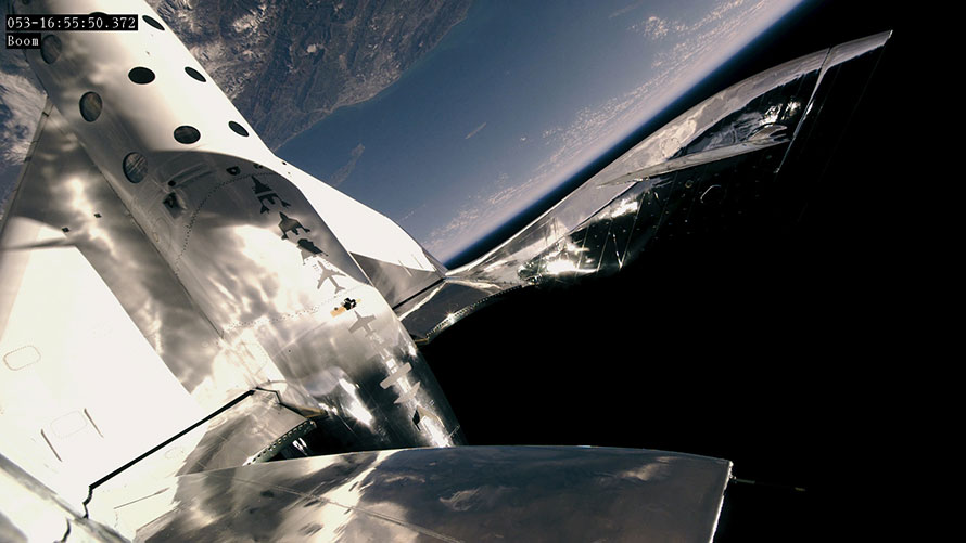 VSS Unity Again Reaches Space – But This Time with Three People on Board