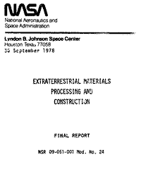 Criswell Extraterrestrial Materials Processing