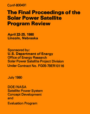 literature review of solar power satellite