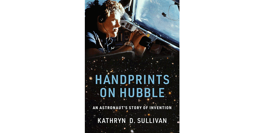 handprints on hubble an astronaut