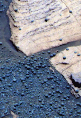 mars rover mission Martian "blueberries"