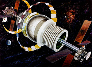 Space Settlement Milestone Bernal Sphere Exterior