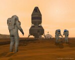 Martian Pioneers space art