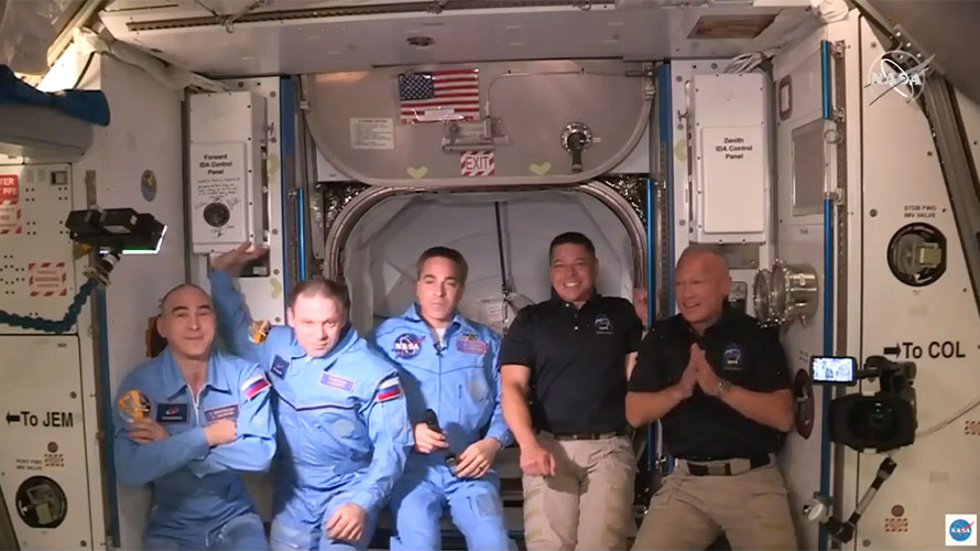 New crew on the ISS