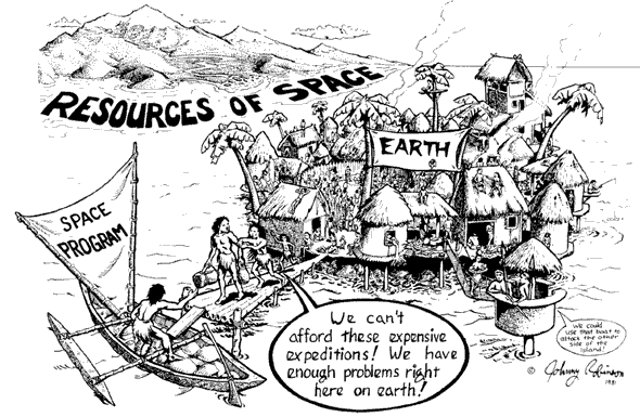 Resources of Space cartoon