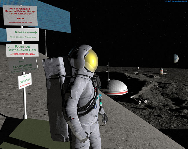 Space Settlement Art Contest: Moon Scene