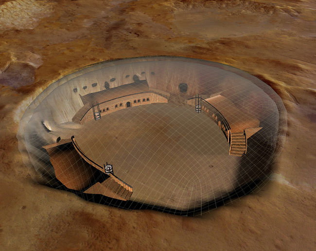 Space Settlement Art Contest—Martian Crater Base