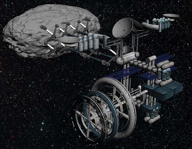 2013 student art contest Voinea Asteroid Mining Module